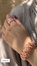 نیم ست مسی زنانه کد 64