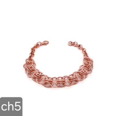 دستبند مسی زنانه مدل شنل CH5