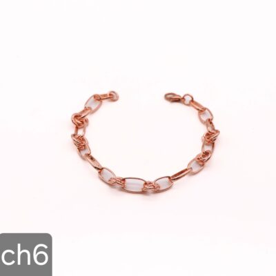 دستبند مسی زنانه مدل شنل CH6