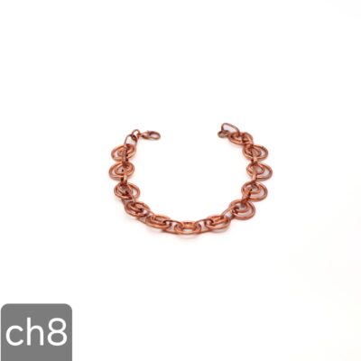 دستبند مسی زنانه مدل شنل CH8