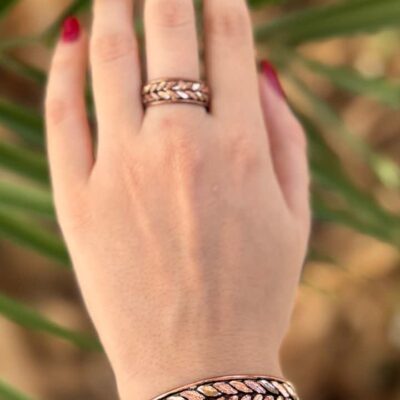 دستبند و انگشتر گندمی کد 119 pro