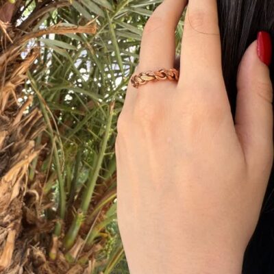 دستبند و انگشتر گندمی کد 81