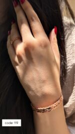 دستبند و انگشتر گندمی کد 119