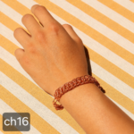 دستبند مسی زنانه مدل شنل CH16