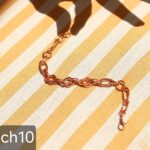 دستبند مسی زنانه مدل شنل CH10