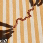 دستبند مسی زنانه مدل شنل CH7