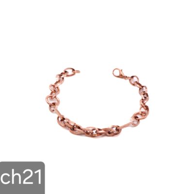 دستبند مسی زنانه مدل شنل CH21