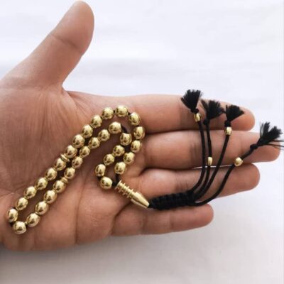 تسبیح حلی برنجی نمره هشت 33 دانه R4